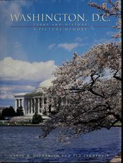 Cover of: Washington, D.C.: parks and history, a picture memory