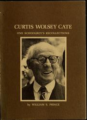 Curtis Wolsey Cate by William S. Prince