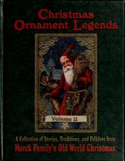 Cover of: Christmas ornament legends by Tim Merck