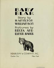 Baby bear by Hamilton Williamson