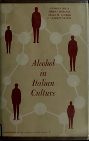 Cover of: Alcohol in Italian culture