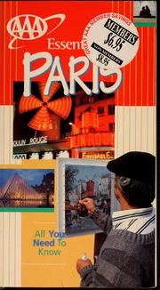 Essential Paris by Elisabeth Morris, American Automobile Association