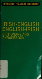 Cover of: Irish/English English/Irish dictionary and phrasebook
