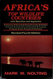 Cover of: Africa's top wildlife countries with Mauritius and the Seychelles by Mark Nolting