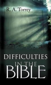 Cover of: Difficulties in the Bible