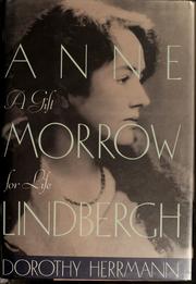 Cover of: Anne Morrow Lindbergh by Dorothy Herrmann