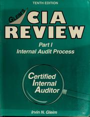 Cover of: CIA review by Irvin N. Gleim