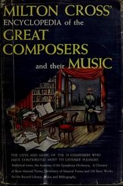 Cover of: Encyclopedia of the great composers and their music