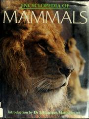Cover of: Encyclopedia of mammals