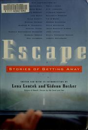 Cover of: Escape by Lena Lenček
