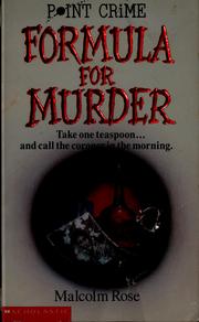 Cover of: Formula for murder by Malcolm Rose