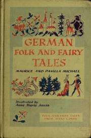 Cover of: German folk and fairy tales