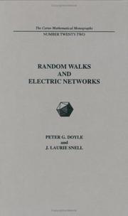Cover of: Random walks and electric networks by Peter G. Doyle