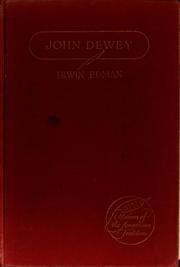Cover of: John Dewey: his contribution to the American tradition