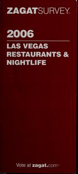 Cover of: Las Vegas restaurants & nightlife 2006