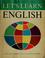 Cover of: Let's learn English