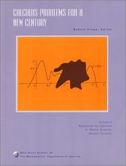 Cover of: Calculus problems for a new century