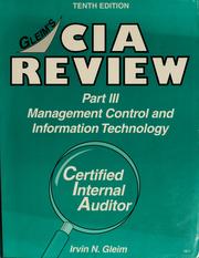 Cover of: Management control and information technology