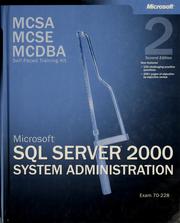 Cover of: MCSA/MCSE/MCDBA self-paced training kit by Carl Rabeler, Carl Rabeler