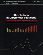 Cover of: Revolutions in Differential Equations: Exploring ODEs with Modern Technology (Mathematical Association of America Notes)