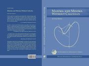 Cover of: Maxima and minima without calculus