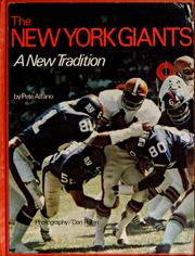 Cover of: The New York Giants; a new tradition