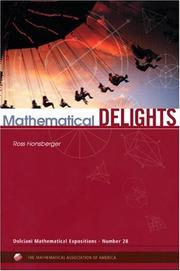 Cover of: Mathematical delights