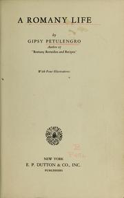 Cover of: A Romany life by Gipsy Petulengro