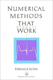 Cover of: Numerical methods that work