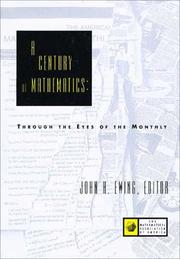 Cover of: A Century of Mathematics by John Ewing