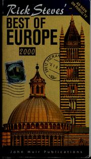 Cover of: Rick Steves' Best of Europe, 2000 by Rick Steves
