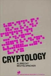 Cover of: Cryptology by Albrecht Beutelspacher