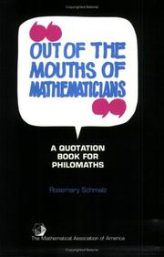 "Out of the mouths of mathematicians" by Rosemary Schmalz