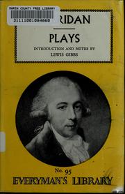 Cover of: Sheridan's plays