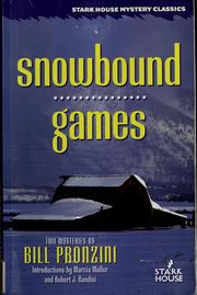 Cover of: Snowbound Games by Bill Pronzini