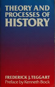 Cover of: Theory and processes of history