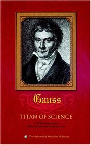 Cover of: Carl Friedrich Gauss by G. Waldo Dunnington