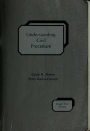 Cover of: Understanding civil procedure by Gene R. Shreve, Gene R. Shreve