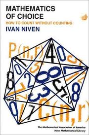 Cover of: Mathematics of Choice | Ivan Morton Niven