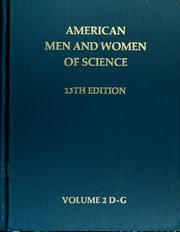 Cover of: American men and women of science, 13th edition: discipline and geographic indexes