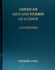 Cover of: American men and women of science, 13th edition by Jaques Cattell Press