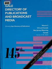 Cover of: Gale directory of publications and broadcast media