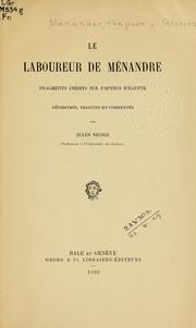 Cover of: Le laboureur: fragments inédits sur papyrus d'Égypte