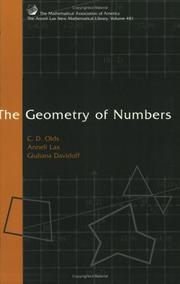 Cover of: The Geometry of Numbers (New Mathematical Library) by C. D. Olds, Anneli Lax, Giuliana P. Davidoff