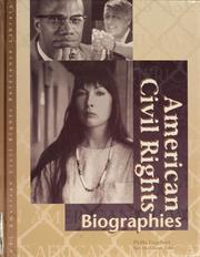 Cover of: American civil rights: biographies