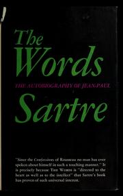 Cover of: The words | Jean-Paul Sartre
