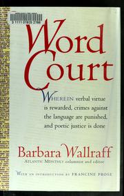 Cover of: Word court by Barbara Wallraff