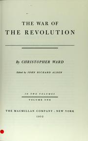 Cover of: The war of the revolution by Christopher Ward