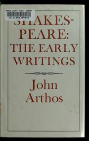 Cover of: Shakespeare: the early writings.