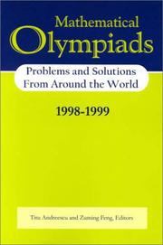 Cover of: Mathematical Olympiads 1998-1999: Problems and Solutions from Around the World (MAA Problem Book Series)